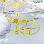 Pulsera rígida en tendencia de lujo