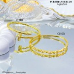 Pulsera rígida en tendencia de lujo