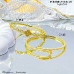 Pulsera rígida en tendencia de lujo