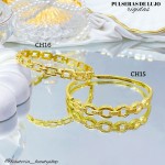 Pulsera rígida en tendencia de lujo