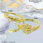 Pulsera rígida en tendencia de lujo