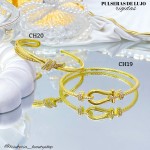 Pulsera rígida en tendencia de lujo
