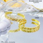 Pulsera rígida en tendencia de lujo