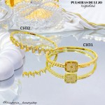 Pulsera rígida en tendencia de lujo