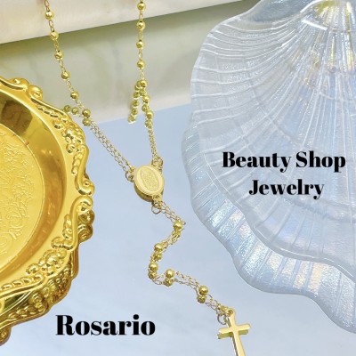 Rosarios de Dama dorado 