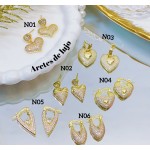 #N zarcillo lujos de gold field &17.5