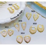 #N zarcillo lujos de gold field &17.5