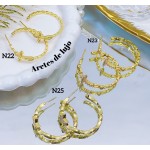 #N zarcillo lujos de gold field &17.5