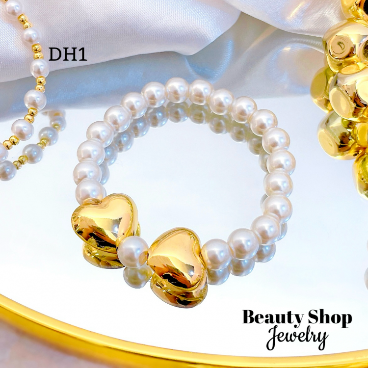 #DH pulsera balin con perla （（&10）