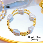 #DH pulsera balin con perla （（&10）