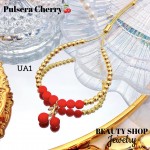 pulsera balin ajustable con dije cereza (&12) pulsera balin ajustable con dije cereza (&12)