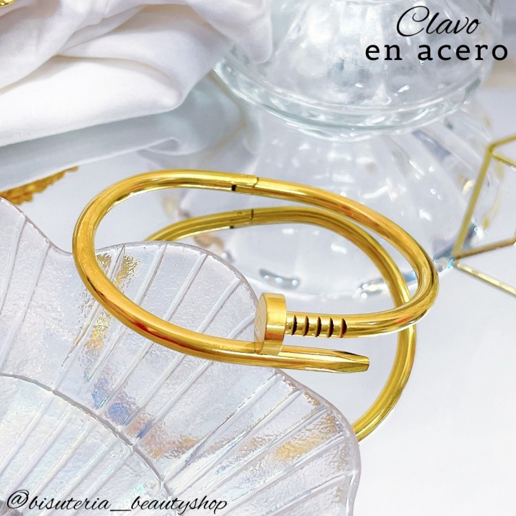 pulsera clavo acero inoxidable 16& pulsera clavo acero inoxidable 16&