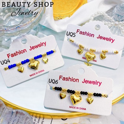 pulsera balin ajustable con dije corazon (&12）