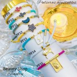 Pulsera ajustable color y dijes 10& Pulsera ajustable color y dijes 10&