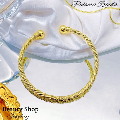 Pulsera Rígida adaptable Oro Chino 9&