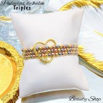 pulsera triple catier con dije 23.50&