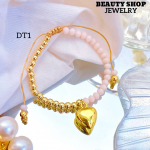 Pulsera ajustable con dije Corazon 12& Pulsera ajustable con dije Corazon 12&