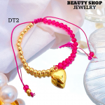 Pulsera ajustable con dije Corazon 12& Pulsera ajustable con dije Corazon 12&