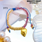 Pulsera ajustable con dije Corazon 12& Pulsera ajustable con dije Corazon 12&