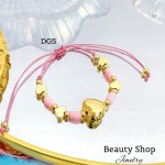 pulsera ajustable con dije corazon 12&