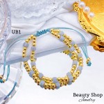 pulsera doble cuadro ajustable 13.50& pulsera doble cuadro ajustable 13.50&