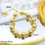 pulsera de balin ajustable oro chino 12mm (&14) pulsera de balin ajustable oro chino 12mm (&14)