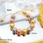 pulsera de balin ajustable oro chino 12mm (&14) pulsera de balin ajustable oro chino 12mm (&14)