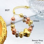 pulsera oro chino con corazon 13.5& pulsera oro chino con corazon 13.5&