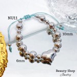 pulsera oro chino con corazon 13.5& pulsera oro chino con corazon 13.5&