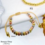 pulsera balin ajustable oro chino 6mm (&9.5) pulsera balin ajustable oro chino 6mm (&9.5)