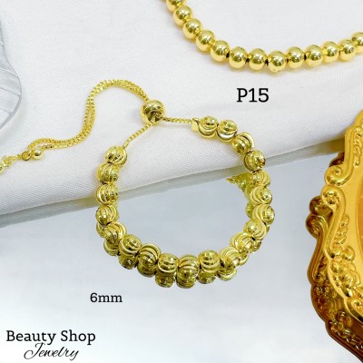 Pulsera ajustable balín raya (&9.5)