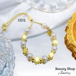 pulsera perla con figura oro chino pulsera perla con figura oro chino