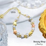 pulsera perla con figura oro chino pulsera perla con figura oro chino