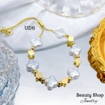 pulsera perla con figura oro chino pulsera perla con figura oro chino