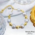 pulsera perla con figura oro chino pulsera perla con figura oro chino