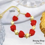 pulsera perla con figura oro chino pulsera perla con figura oro chino