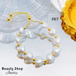 pulsera perla con balin ajustable oro chino pulsera perla con balin ajustable oro chino