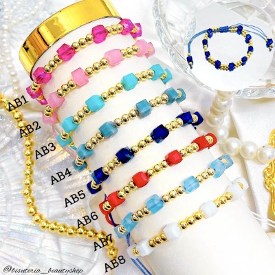 pulsera ajustable de hilo 10.5&
