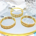 Pulsera lujo baño oro 18k (&20)
