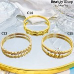 Pulsera lujo baño oro 18k (&20)