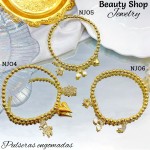 pulsera balin con dijes engomada (&14)