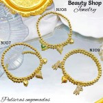 pulsera balin con dijes engomada (&14)