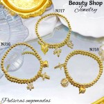 pulsera balin con dijes engomada (&14)