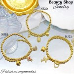 pulsera balin con dijes engomada (&14)