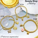 pulsera balin con dijes engomada (&14)