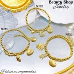 pulsera balin con dijes engomada (&14)