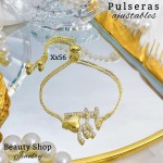 #3 Pulsera ajustable oro chino (57 modelos) (9.50&)）