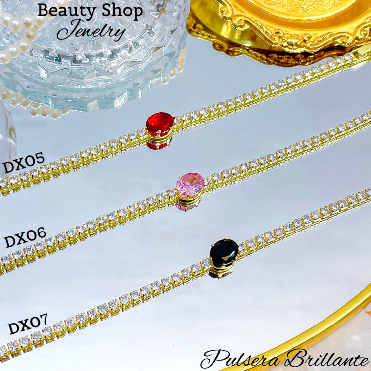 Pulsera elegante con Piedra Oro Chino 15&