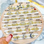 #A anillo ajustable oro chino &8.5