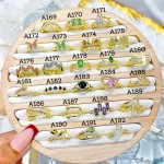 #A anillo ajustable oro chino &8.5